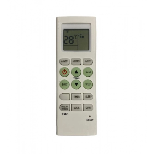 Generic AC Remote No.36E No Backlight Micromax AC Remote Control (White)