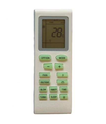 Generic AC Remote No.18 No Backlight Onida AC Remote Control (White)