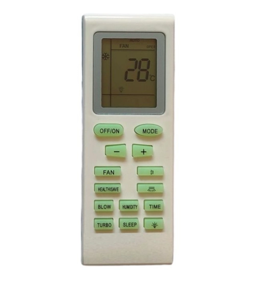 Generic AC Remote No.18 No Backlight Onida AC Remote Control (White)