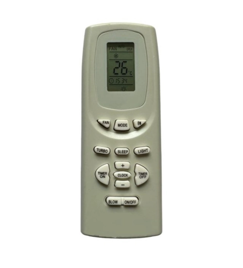 Generic AC Remote No.19A No Backlight Godrej AC Remote Control (White)