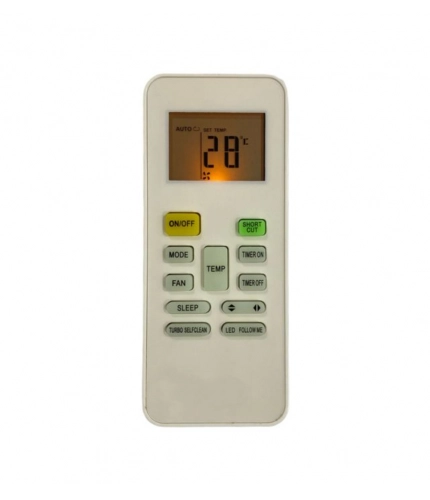 Generic AC Remote No.142 with Backlight Midea AC Remote Control (White)