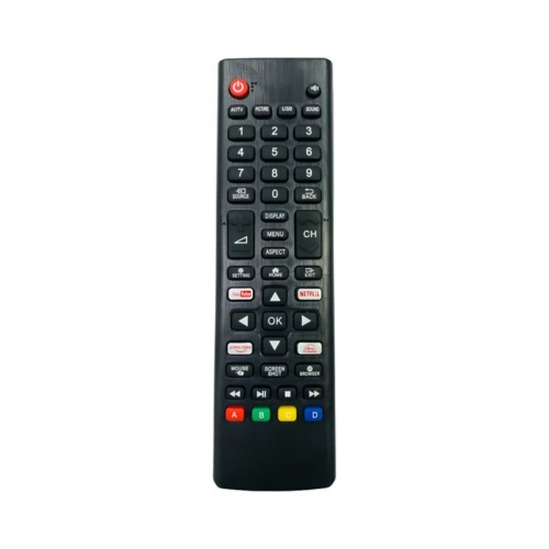 Generic Smart TV Remote No.1209 Crown Smart TV LCD LED Remote Control (Black)