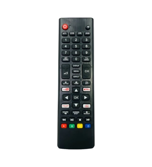 Generic Smart TV Remote No.1209 Crown Smart TV LCD LED Remote Control (Black)