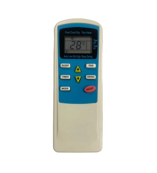 Generic AC Remote No.41 No Backlight Voltas AC Remote Control (White)