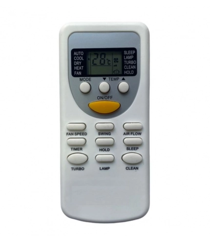Generic AC Remote No.49 No Backlight Videocon AC Remote Control (White)