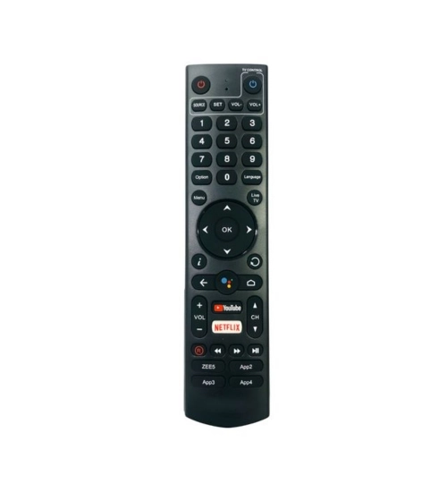 Generic Smart TV Remote No.1194 with Voice Hathway Smart TV LCD LED Remote Control (Black)