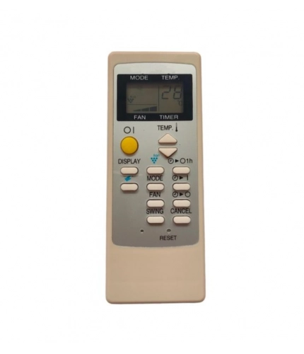 Generic AC Remote No.76 No Backlight Sharp AC Remote Control (White)