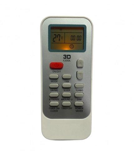 Generic AC Remote No.129 Whirlpool AC Remote Control (White)