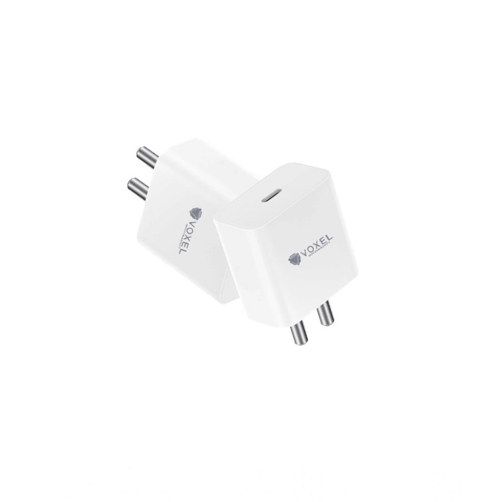 Generic VOXEL 100 Watt ' C ' Port PD Fast Charger AB Plastic (White) Generic VOXEL 100 Watt ' C ' Port PD Fast Charger AB Plastic (White)
