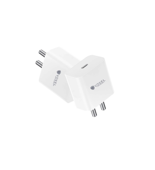 Generic VOXEL 100 Watt ' C ' Port PD Fast Charger AB Plastic (White)