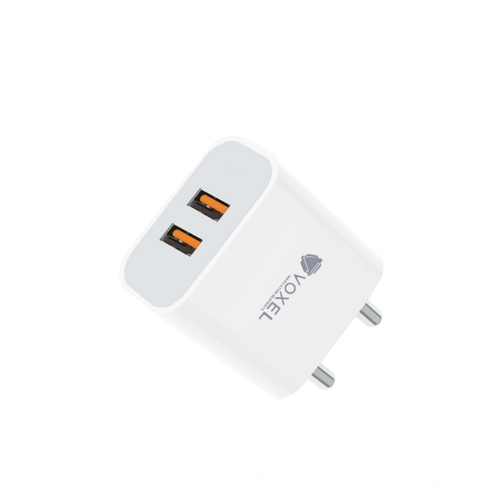 Generic VOXEL 18 Watt Double Usb Port Charger AB Plastic (White) Generic VOXEL 18 Watt Double Usb Port Charger AB Plastic (White)