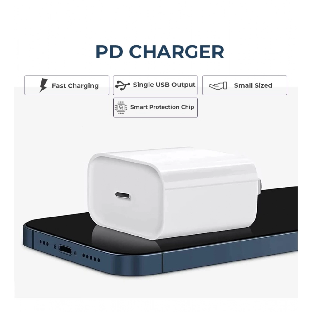 Generic VOXEL 20 Watt ' C ' Port PD Charger AB Plastic (White) Generic VOXEL 20 Watt ' C ' Port PD Charger AB Plastic (White)