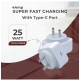 Generic VOXEL 25 Watt ' C ' Port PD Charger AB Plastic (White) Generic VOXEL 25 Watt ' C ' Port PD Charger AB Plastic (White)