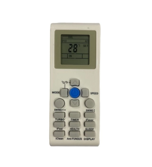 Generic AC Remote No.171 No Backlight Aux AC Remote Control (White)