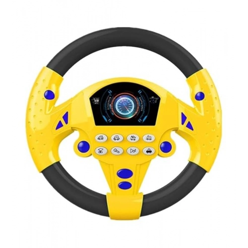 Plastic Steering Wheel Driving Controller Toy (Multicolor)