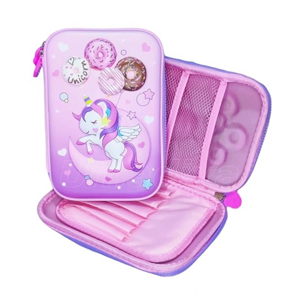 Generic Plastic Unicorn Embossed Cover Pencil Pouch, Kids, Pencil Box (Multicolor ) Generic Plastic Unicorn Embossed Cover Pencil Pouch, Kids, Pencil Box (Multicolor )