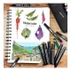 Generic Plastic 60Pcs Colors Art Markers Sketch Pen Dual Tip Artist Art Marker (Multicolor ) Generic Plastic 60Pcs Colors Art Markers Sketch Pen Dual Tip Artist Art Marker (Multicolor )