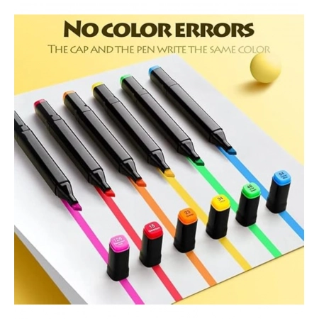 Generic Plastic 24Pcs Colors Art Markers Sketch Pen Dual Tip Artist Art Marker (Multicolor )