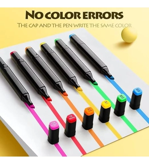 Generic Plastic 24Pcs Colors Art Markers Sketch Pen Dual Tip Artist Art Marker (Multicolor )