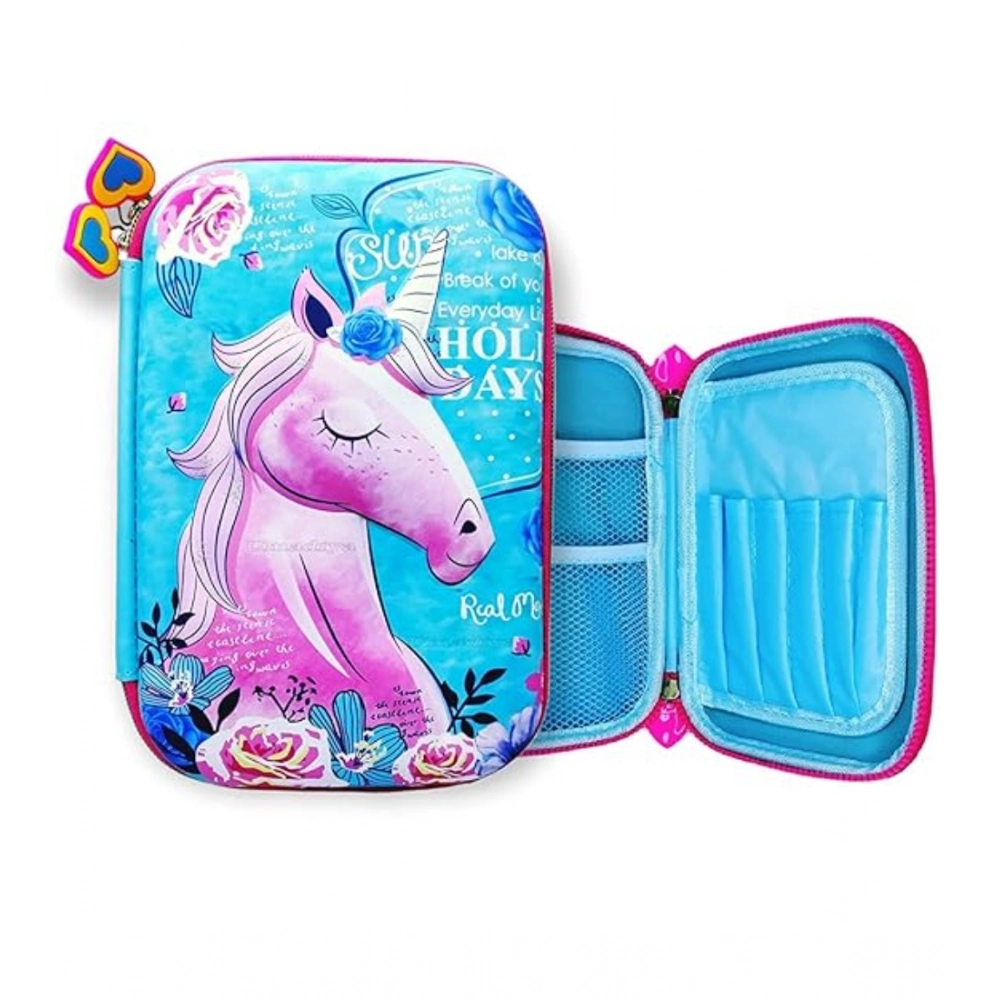 Generic Plastic Unicorn Embossed Cover Pencil Pouch, Kids, Pencil Box (Multicolor ) Generic Plastic Unicorn Embossed Cover Pencil Pouch, Kids, Pencil Box (Multicolor )
