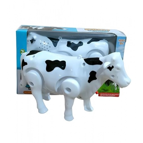 Plastic Electric Milk Cow Moving Legs And Shake Tail (Multicolor ) Plastic Electric Milk Cow Moving Legs And Shake Tail (Multicolor )