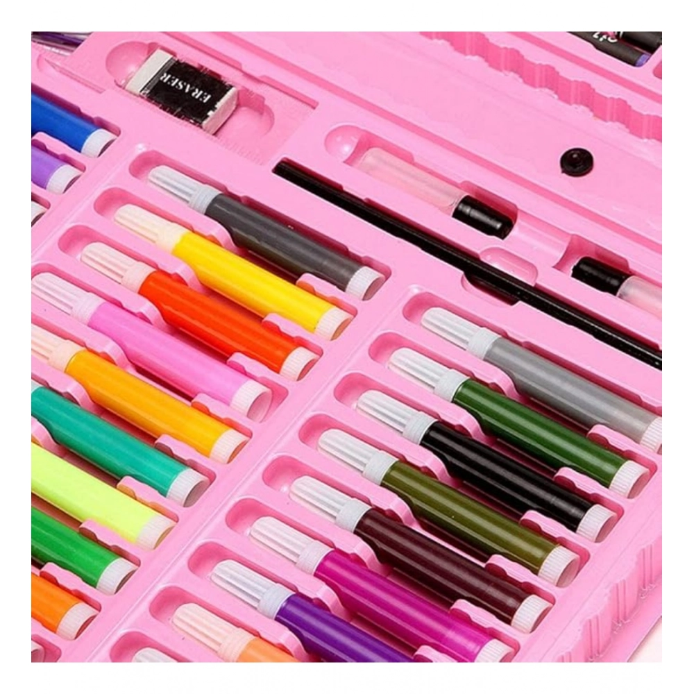 Generic Plastic Deluxe Art Drawing Set For Kids Drawing And Painting 150Pcs Set (Multicolor) Generic Plastic Deluxe Art Drawing Set For Kids Drawing And Painting 150Pcs Set (Multicolor)