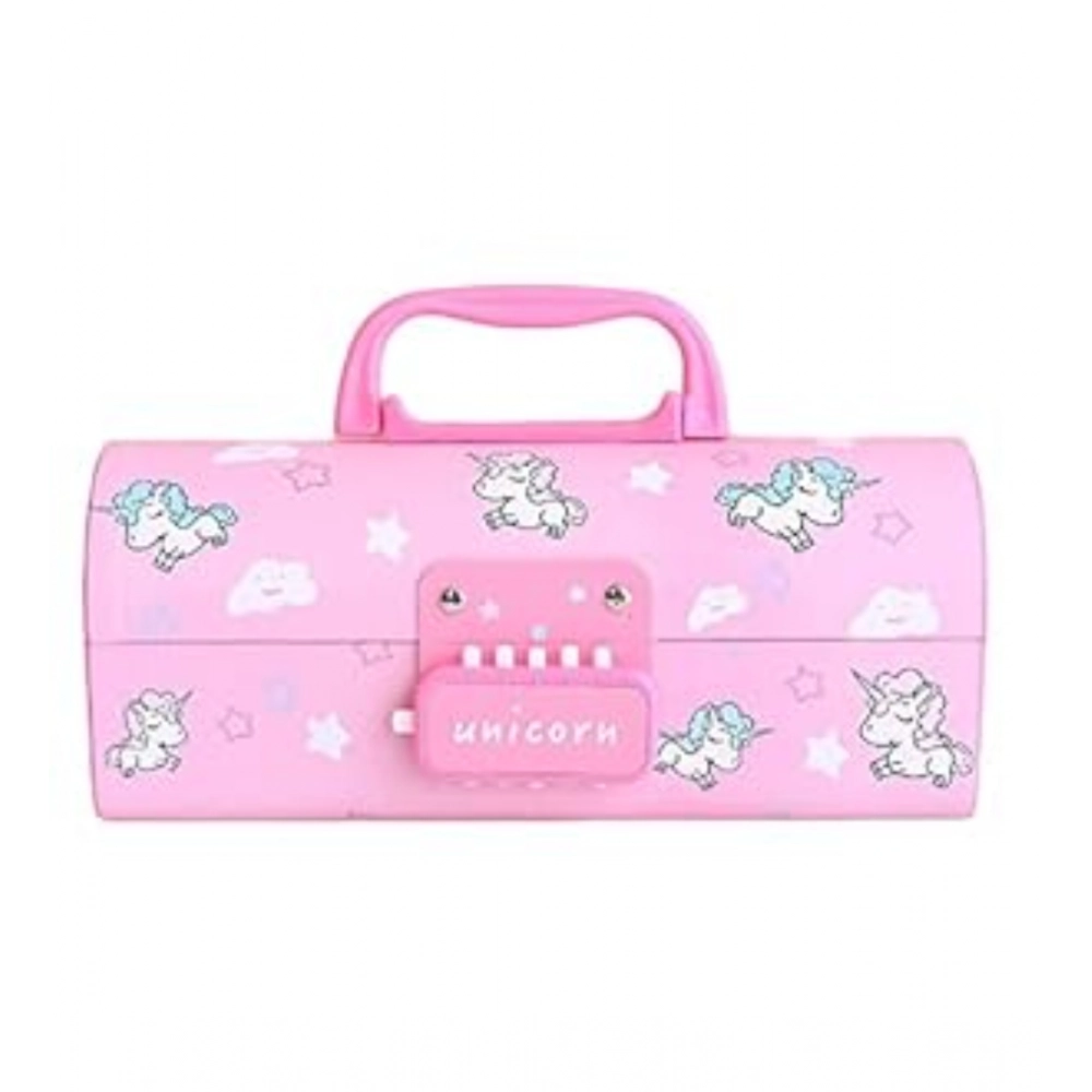 Generic Plastic Pen, Pencil Box Suitcase Style Password Lock (Multicolor ) Generic Plastic Pen, Pencil Box Suitcase Style Password Lock (Multicolor )