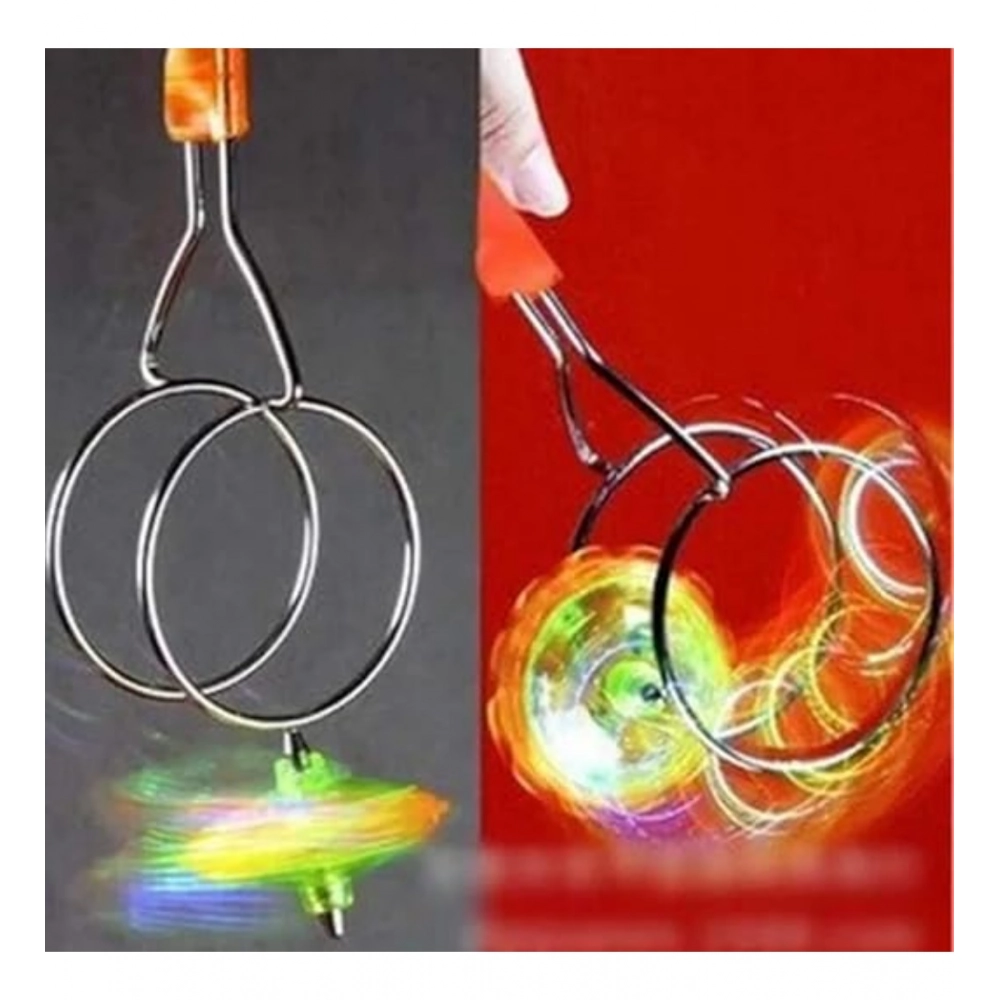 Generic Plastic Magnetic Gyro Weel With Flashing Toy (Multicolor ) Generic Plastic Magnetic Gyro Weel With Flashing Toy (Multicolor )