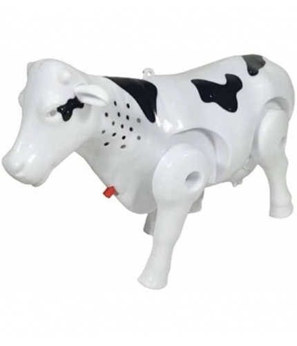 Generic Plastic Electric Milk Cow Moving Legs And Shake Tail (Multicolor )