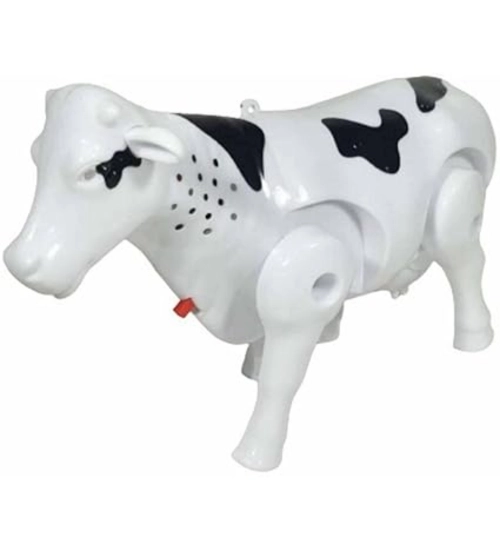 Generic Plastic Electric Milk Cow Moving Legs And Shake Tail (Multicolor )