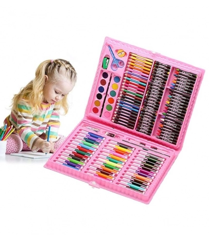 Generic Plastic Deluxe Art Drawing Set For Kids Drawing And Painting 150Pcs Set (Multicolor) Generic Plastic Deluxe Art Drawing Set For Kids Drawing And Painting 150Pcs Set (Multicolor)