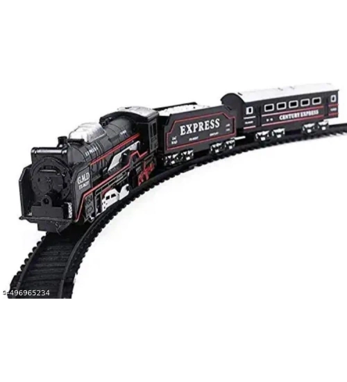 Generic Plastic Amazing Musical Classic Toy Train 13Pcs Toy Set (Multicolor)