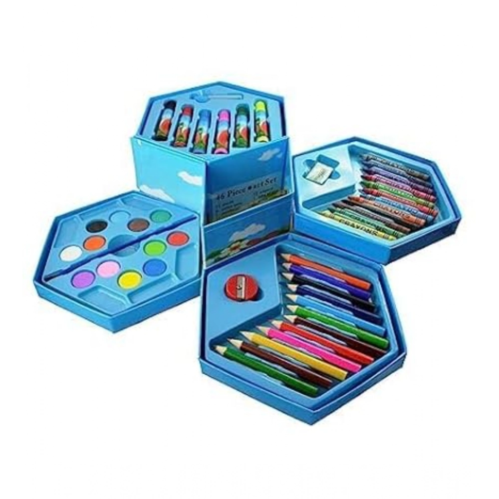 Generic Plastic 46-Piece Art Set For Kids (Multicolor ) Generic Plastic 46-Piece Art Set For Kids (Multicolor )