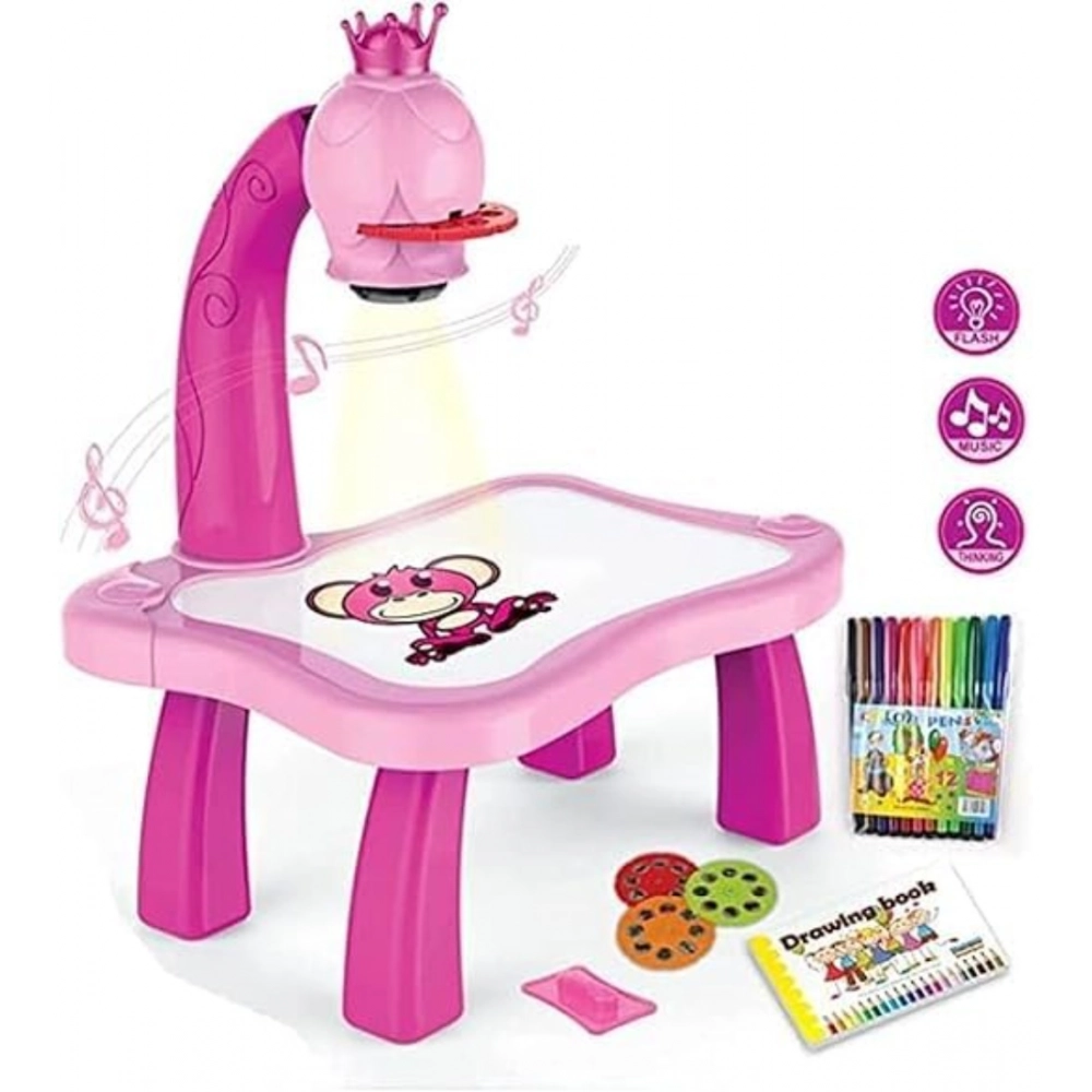 Generic Plastic Drawing Projector Table For Kids (Multicolor ) Generic Plastic Drawing Projector Table For Kids (Multicolor )