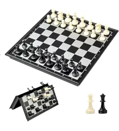 Generic Plastic Chess Board Game For Kids And Adults (Multicolor )