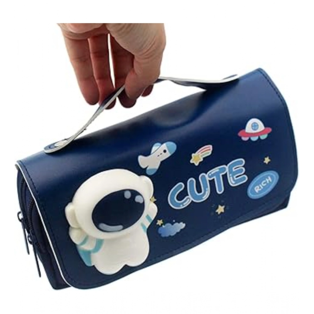 Generic Polyester 3D Pencil Pouch Stationary Storage Box For Kids (Multicolor ) Generic Polyester 3D Pencil Pouch Stationary Storage Box For Kids (Multicolor )