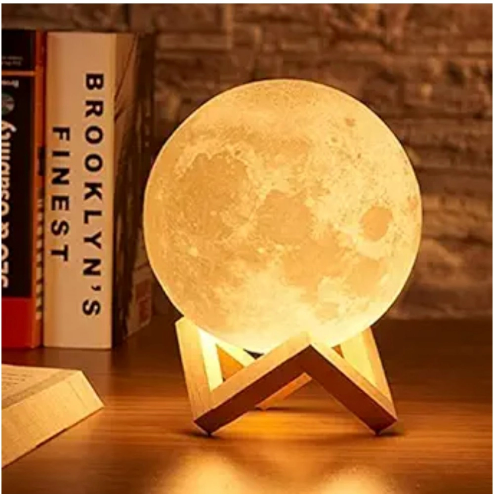 Generic Plastic 3D Moon Night Lamp (Multicolor ) Generic Plastic 3D Moon Night Lamp (Multicolor )