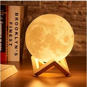 Generic Plastic 3D Moon Night Lamp (Multicolor )