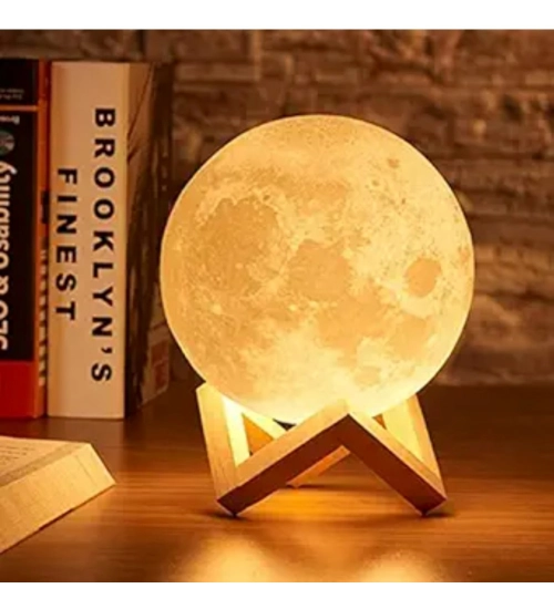 Generic Plastic 3D Moon Night Lamp (Multicolor )