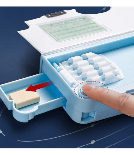 Generic Plastic Magnetic Pencil Case With Sharpener Compass Box For Kids (Multicolor ) Generic Plastic Magnetic Pencil Case With Sharpener Compass Box For Kids (Multicolor )