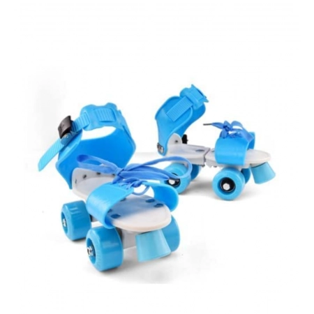 Generic Plastic Roller Adjustable Inline Skating Shoes For Sport (Multicolor )