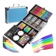 Generic Plastic Deluxe Art Set Box 145Pcs (Multicolor) Generic Plastic Deluxe Art Set Box 145Pcs (Multicolor)