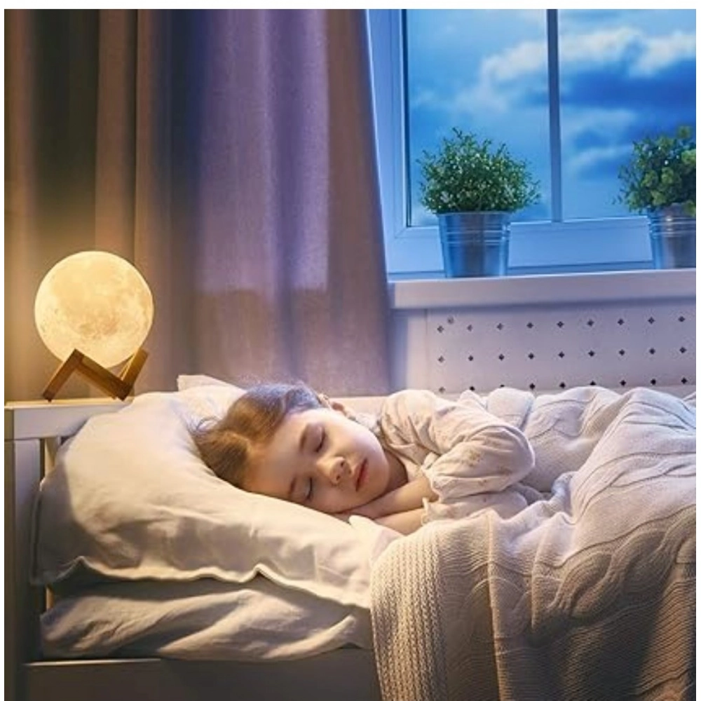 Generic Plastic 3D Moon Night Lamp (Multicolor ) Generic Plastic 3D Moon Night Lamp (Multicolor )