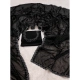 Generic Women's Georgette Satin Silk Saree With Unstitched Blouse 5.5Mtr (Black) Generic Women's Georgette Satin Silk Saree With Unstitched Blouse 5.5Mtr (Black)