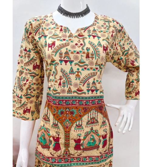 Generic Women's Cotton Jaipuri Printed 3-4th Sleeve Co ord Set (Multicolor)
