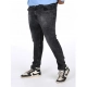 Generic Men's Cotton Blended Solid Plus Size Jeans (Grey) Generic Men's Cotton Blended Solid Plus Size Jeans (Grey)