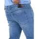 Generic Men's Cotton Blended Solid Plus Size Jeans (Blue) Generic Men's Cotton Blended Solid Plus Size Jeans (Blue)