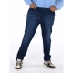 Generic Men's Cotton Blended Solid Plus Size Jeans (Dark Blue) Generic Men's Cotton Blended Solid Plus Size Jeans (Dark Blue)