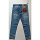 Generic Men's Cotton Blended Solid Tapered Jeans (Blue) Generic Men's Cotton Blended Solid Tapered Jeans (Blue)
