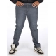 Generic Men's Cotton Blended Solid Plus Size Jeans (Grey) Generic Men's Cotton Blended Solid Plus Size Jeans (Grey)